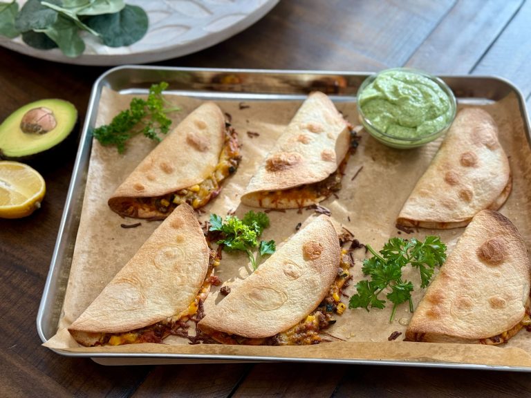 Crispy Baked Chicken & Veggie Tacos