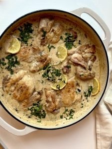 Chicken in a Creamy Mushroom Sauce