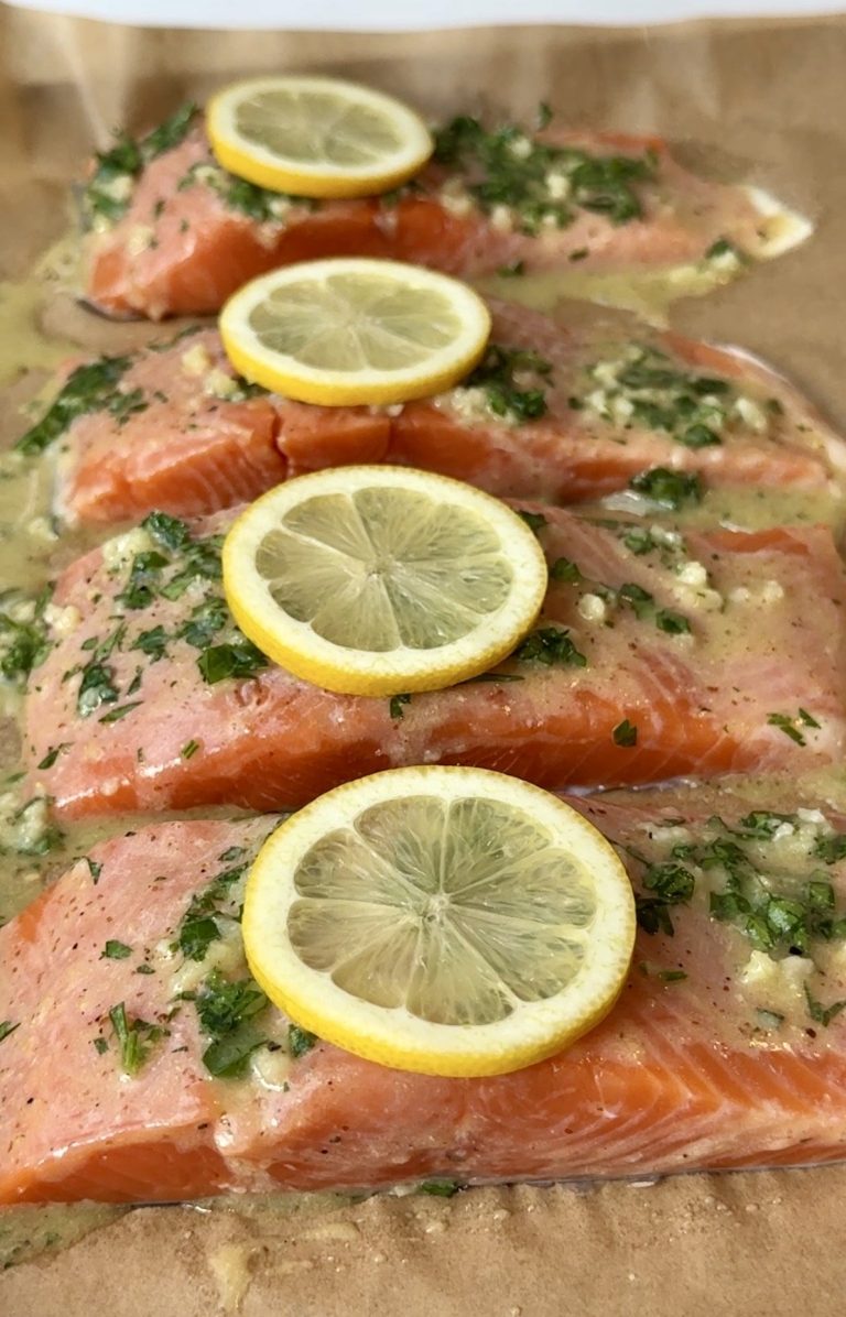 Lemon Dijon Baked Salmon