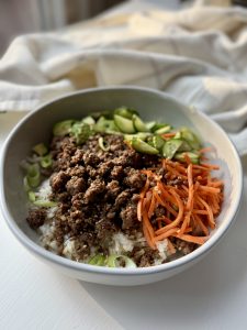 Easy Korean Ground Beef Bowls