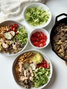 Burger Bowls (Easy 30-Minute Dinner)