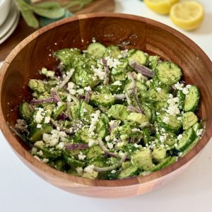 Cucumber, Avocado & Feta Salad