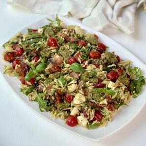Pesto Orzo Pasta Salad (Easy Summer Side Salad)