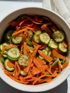 Easy Carrot and Cucumber Salad