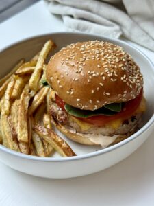 Juicy Cajun Chicken Burgers