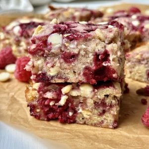 White Chocolate Raspberry Blondies