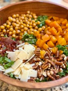 Harvest Salad with Lemon Tahini Dressing